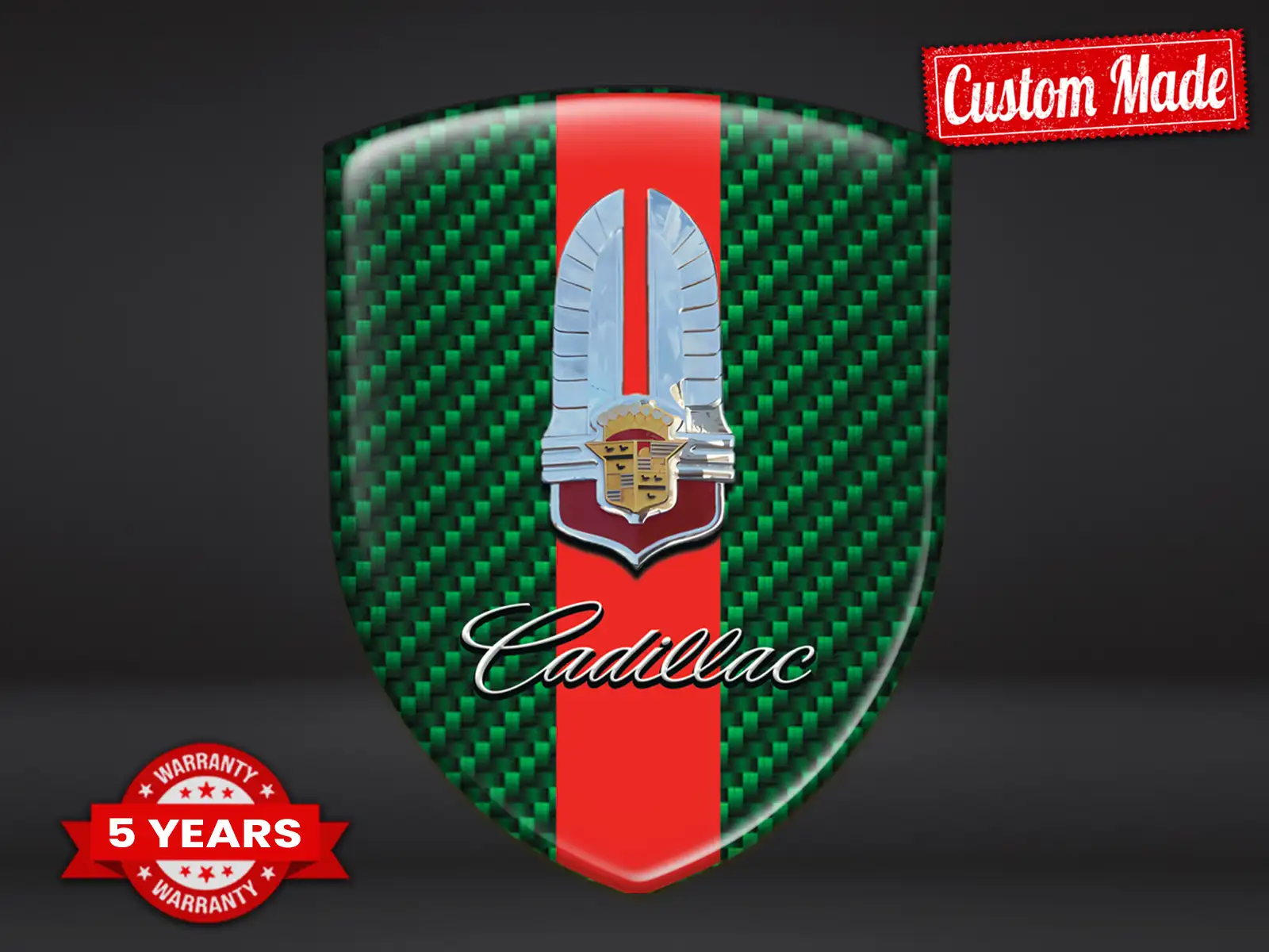 Cadillac Personalized Car Emblems Durable Star High End